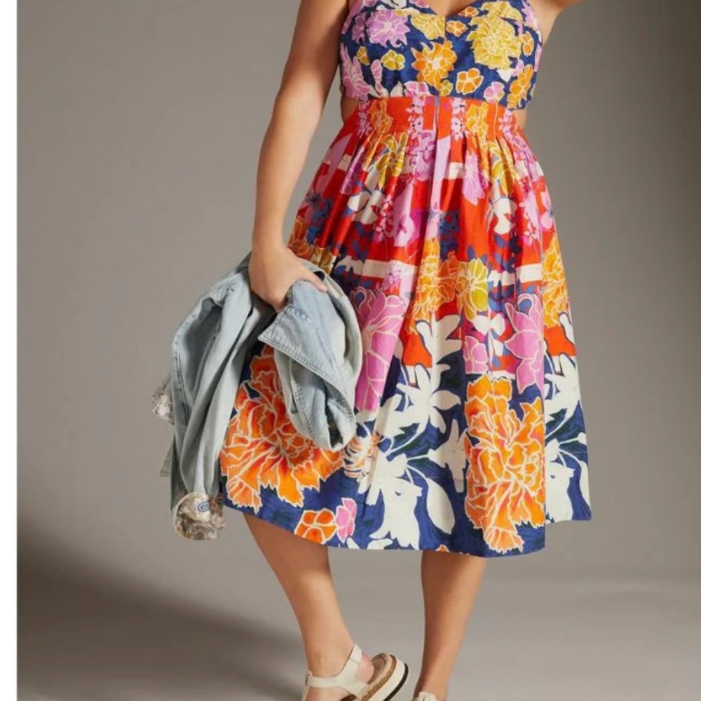 Anthropologie Maeve Bow-Back Midi Dress  size 20w - Picture 15 of 15
